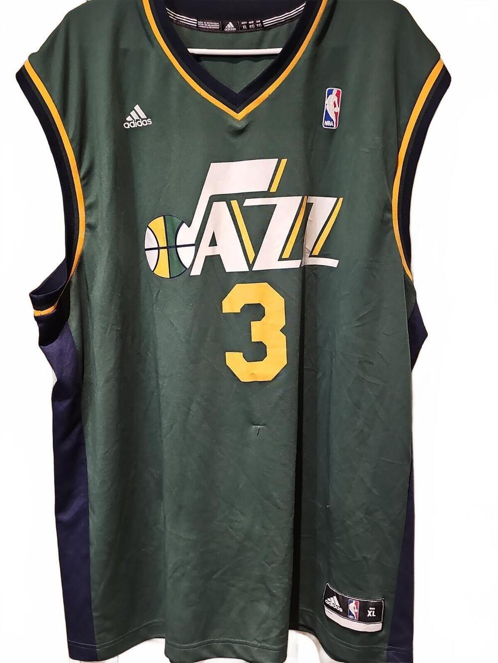 Adidas Utah Jazz Jersey Adult XL Green  NBA Swingman #3